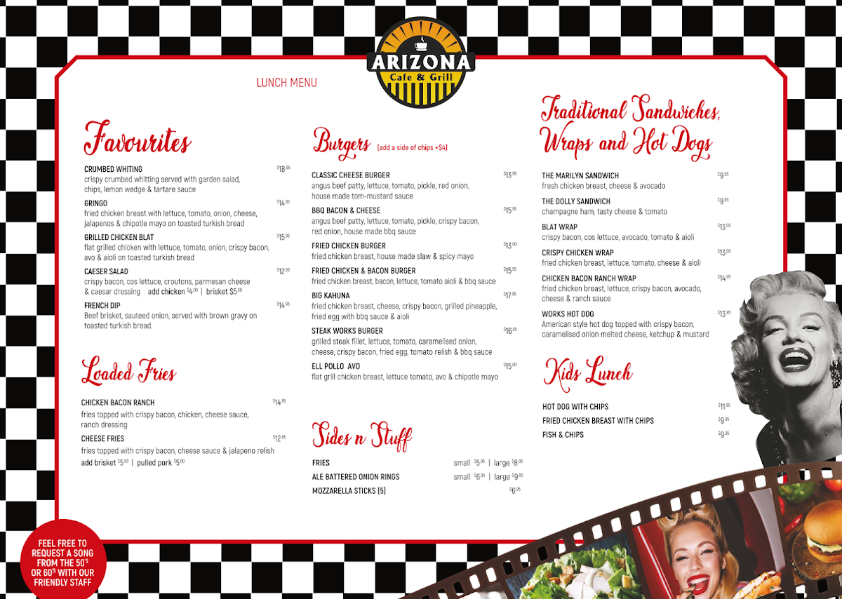 Menu Arizona Cafe & Grill-2
