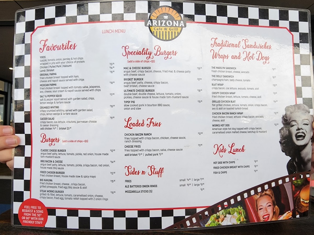 Menu Arizona Cafe & Grill-4