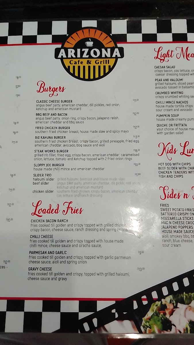 Menu Arizona Cafe & Grill-6