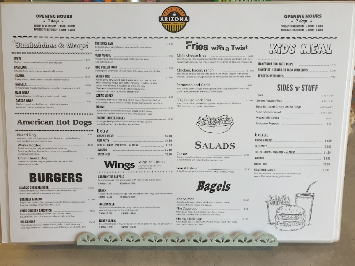 Menu Arizona Cafe & Grill-8