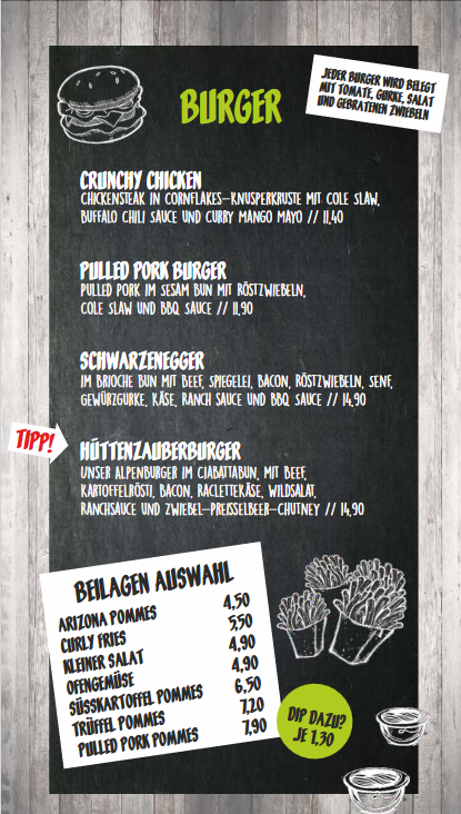 Menu Arizona Erlangen-2