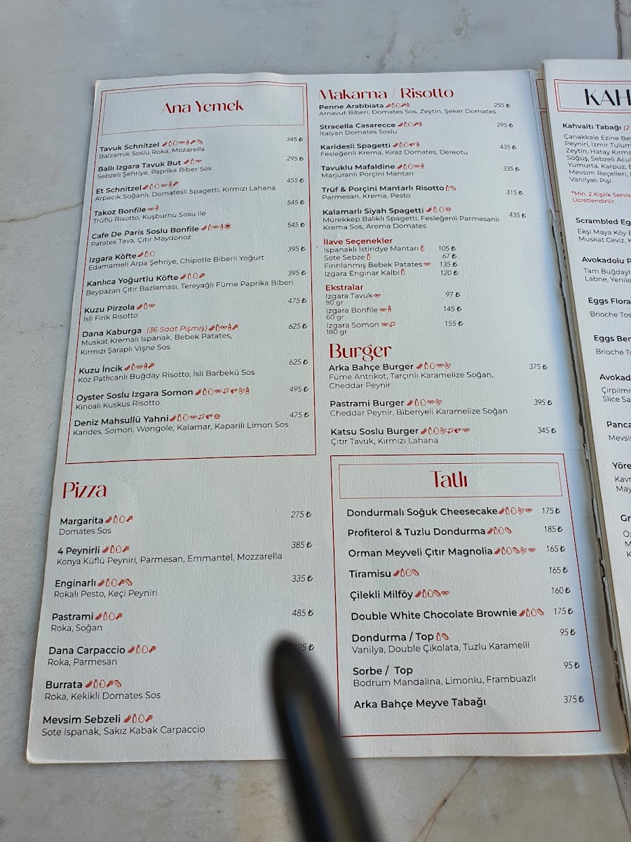 Menu Arka Bahçe Istanbul-6