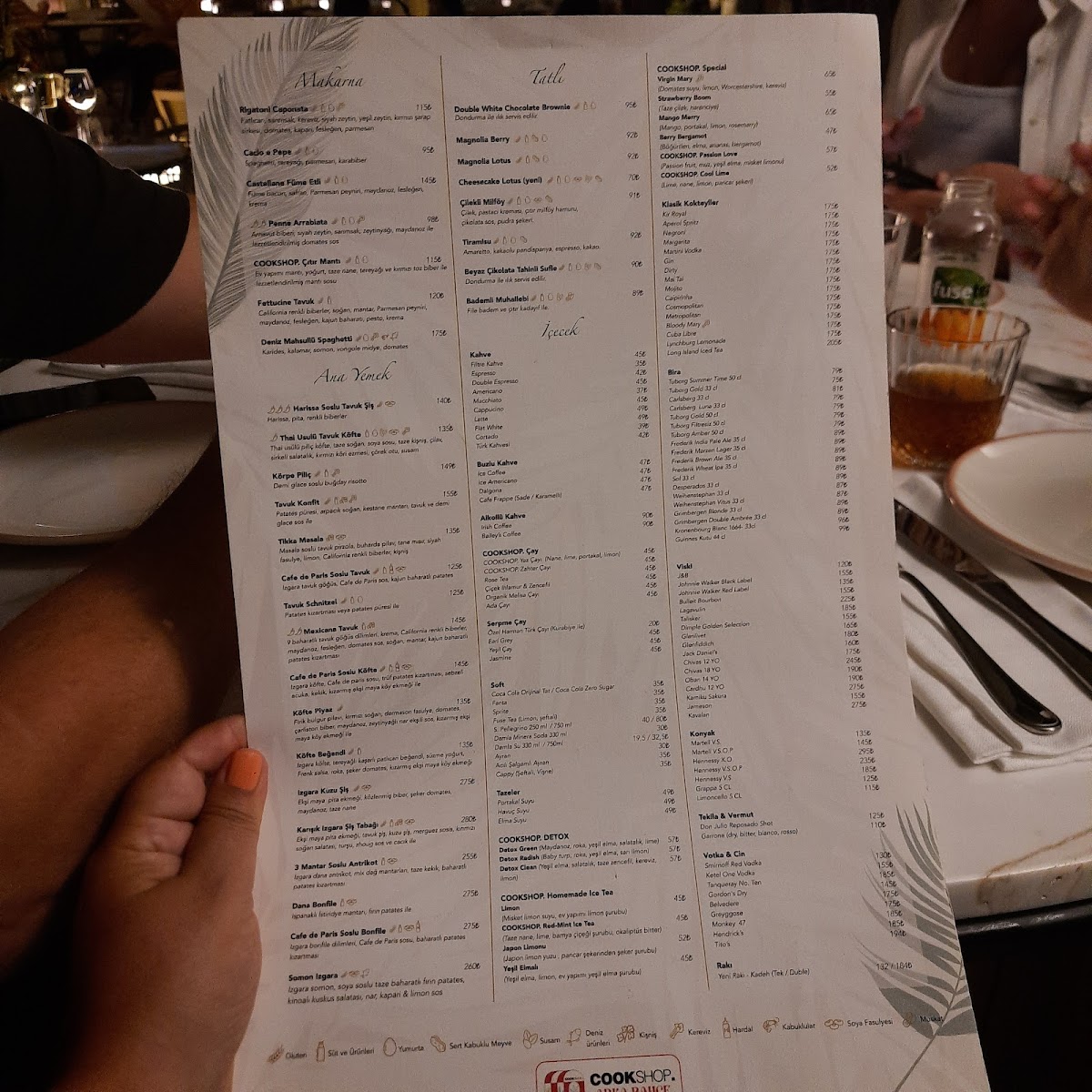 Menu Arka Bahçe Istanbul-9
