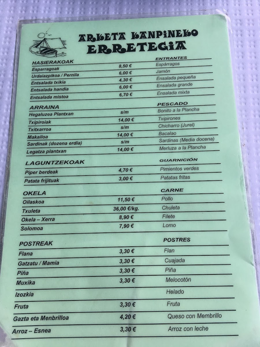Menu Arketa Erretegia-6