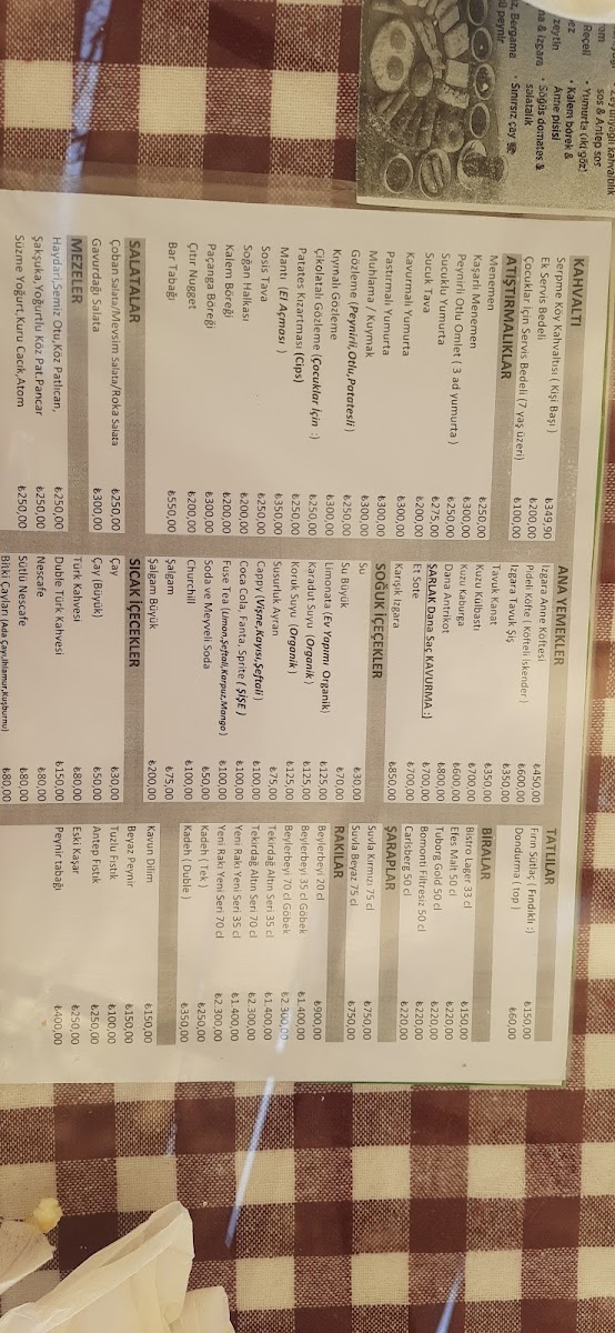 Menu Şarlak Restaurant & Kafe-8