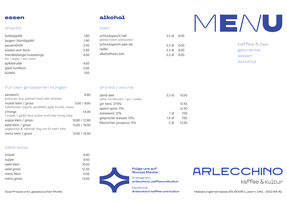 Menu Arlecchino Kaffee & Kultur-3