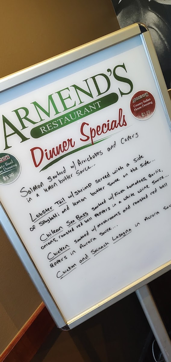 Menu Armend's Pizza & Pasta-4