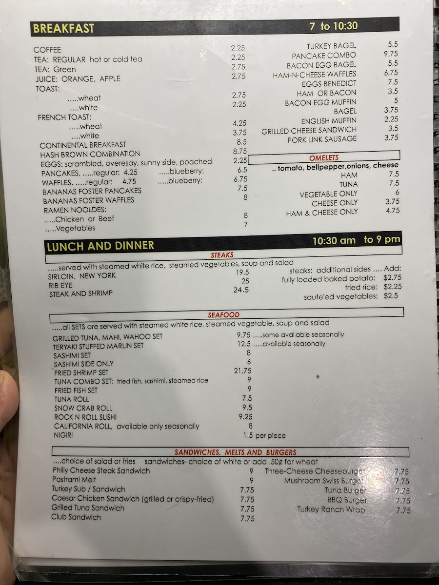 Menu Arnold's-4