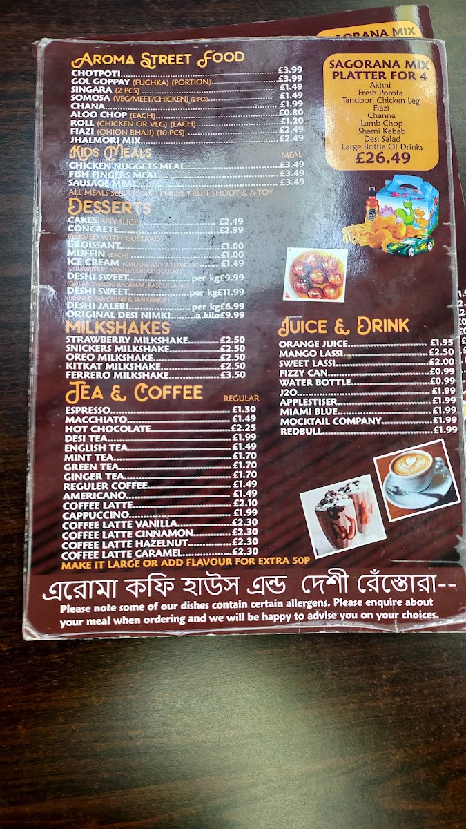 Menu Aroma Coffee House & Desi Restaurant-3