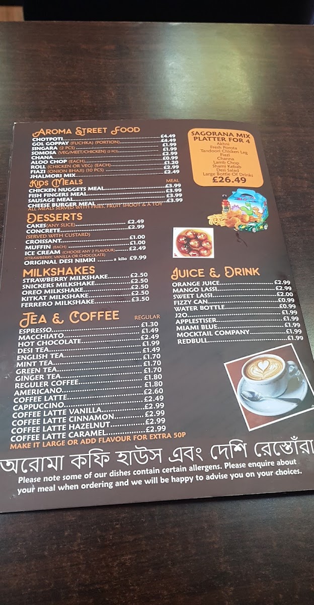 Menu Aroma Coffee House & Desi Restaurant-7
