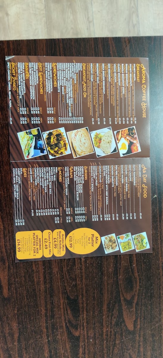 Menu Aroma Coffee House & Desi Restaurant-9