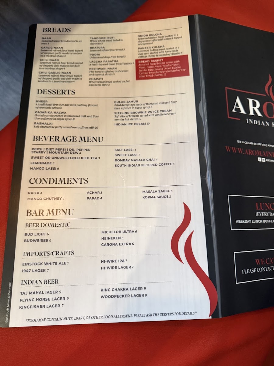 Menu Aroma Indian Kitchen-9