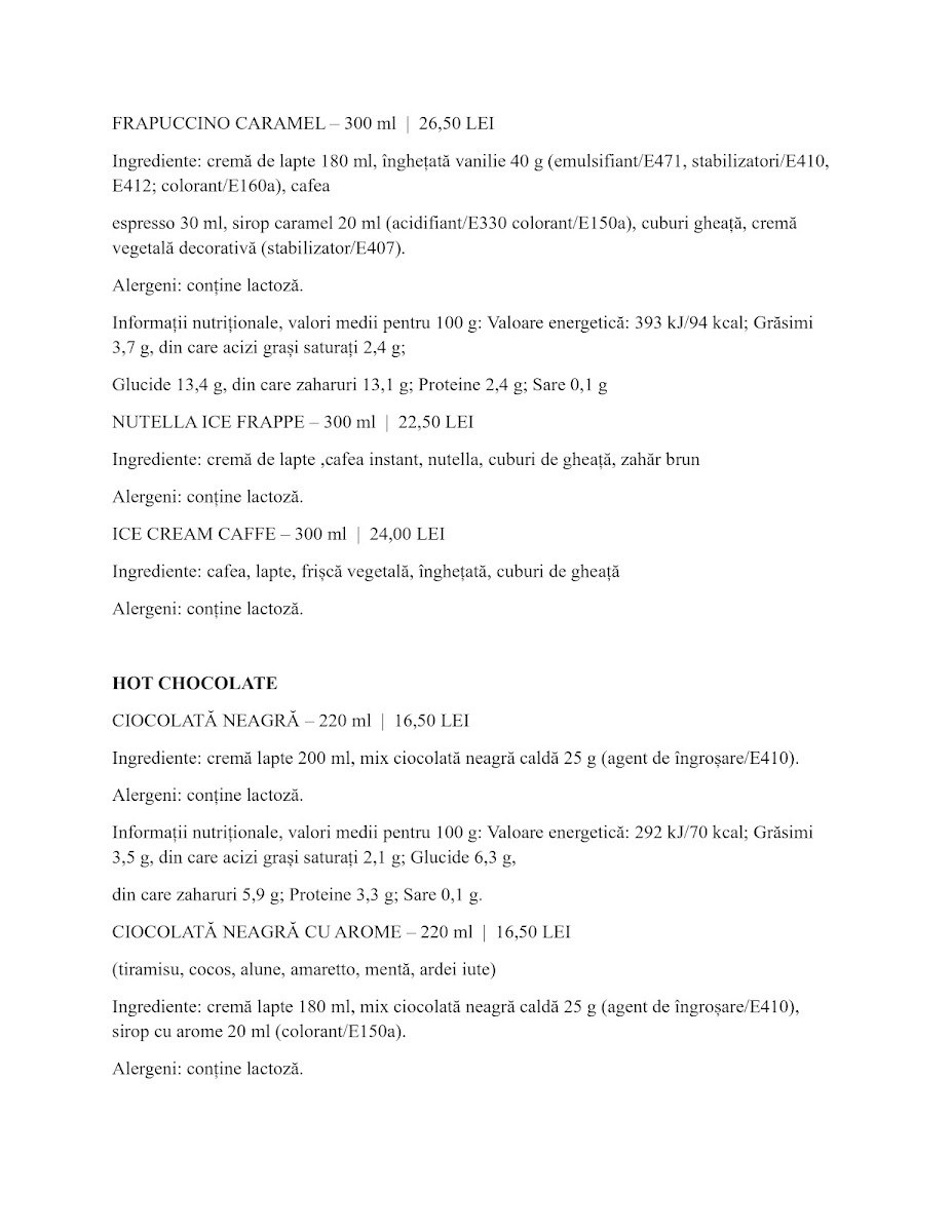 Menu Arome Bistro&caffe-9