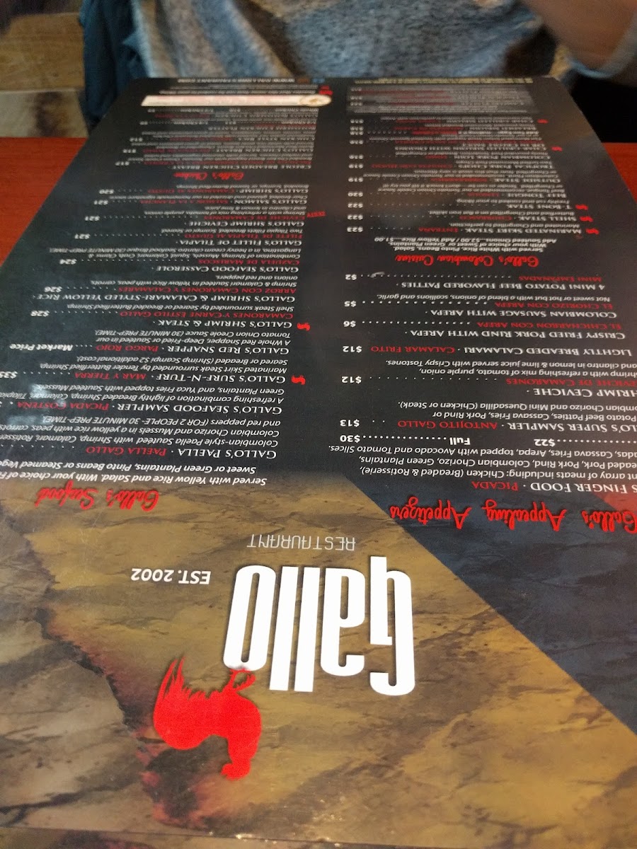 Menu Arooga's Sports Tavern And Game Room-6
