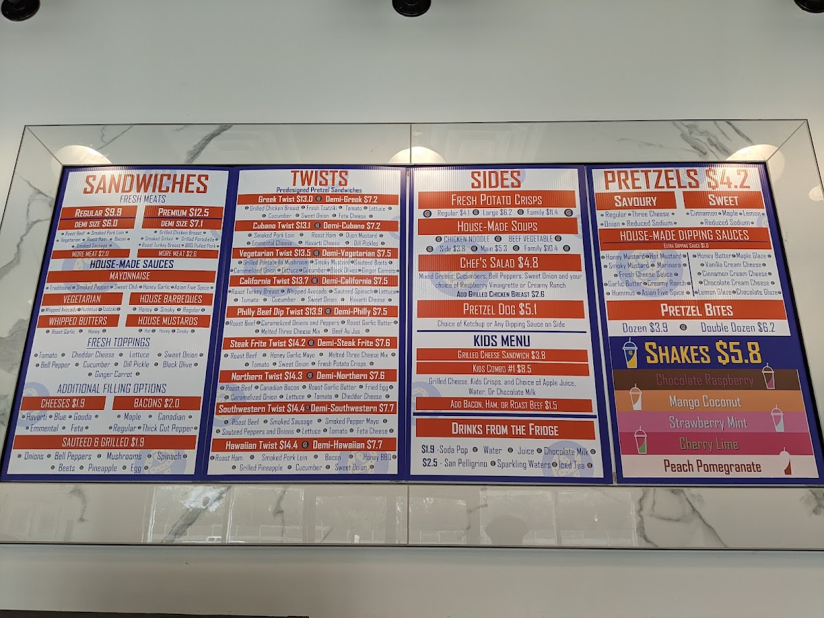 Menu Around The Bend-1