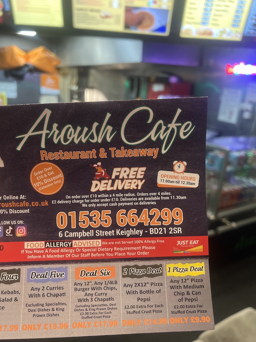 Menu Aroush Cafe Restaurant-4