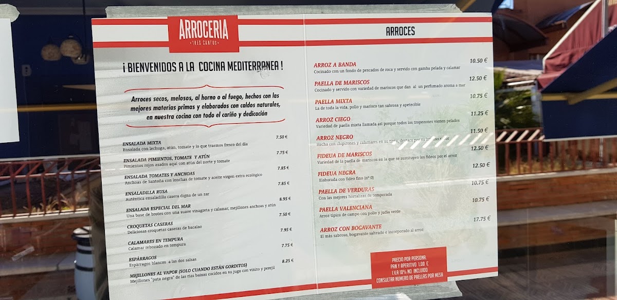 Menu Arroceria El Rincon De Tres Cantos-2