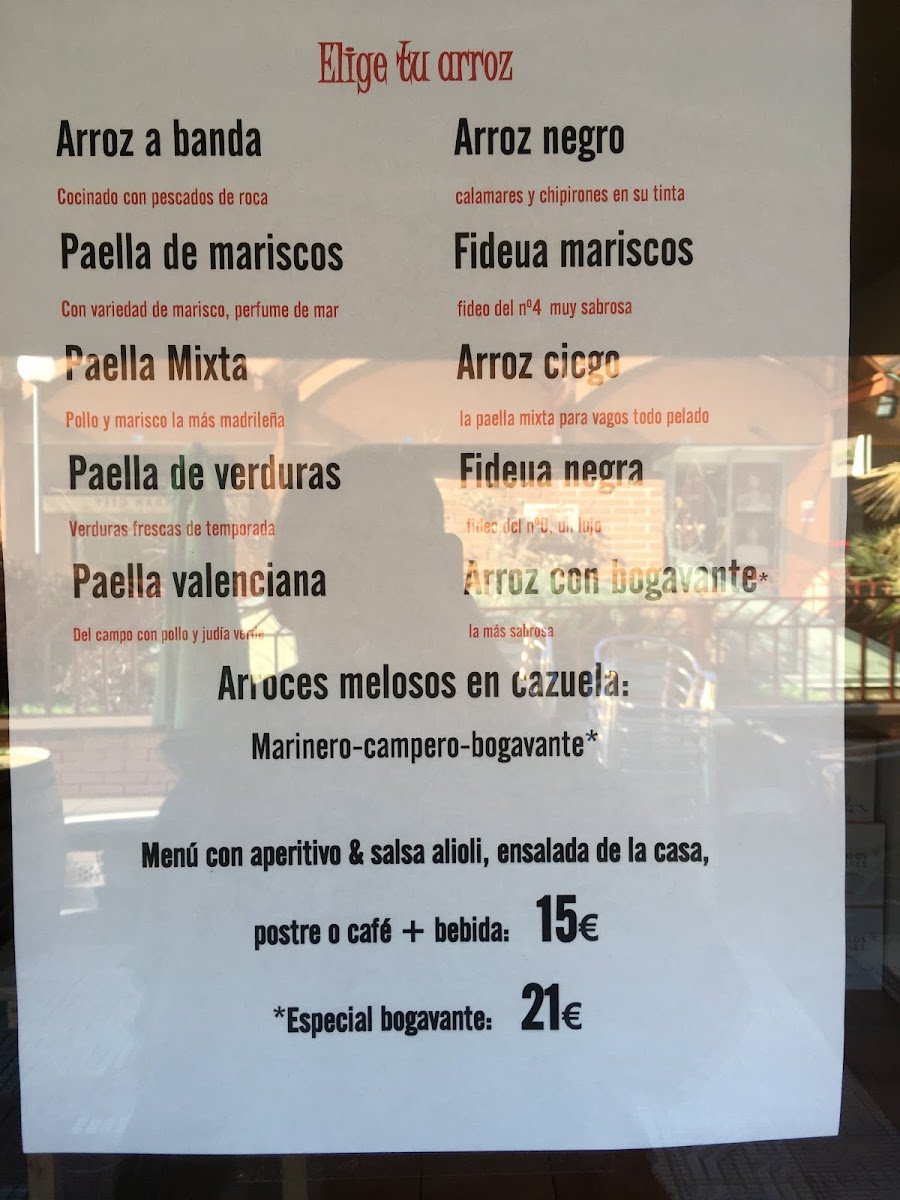 Menu Arroceria El Rincon De Tres Cantos-4