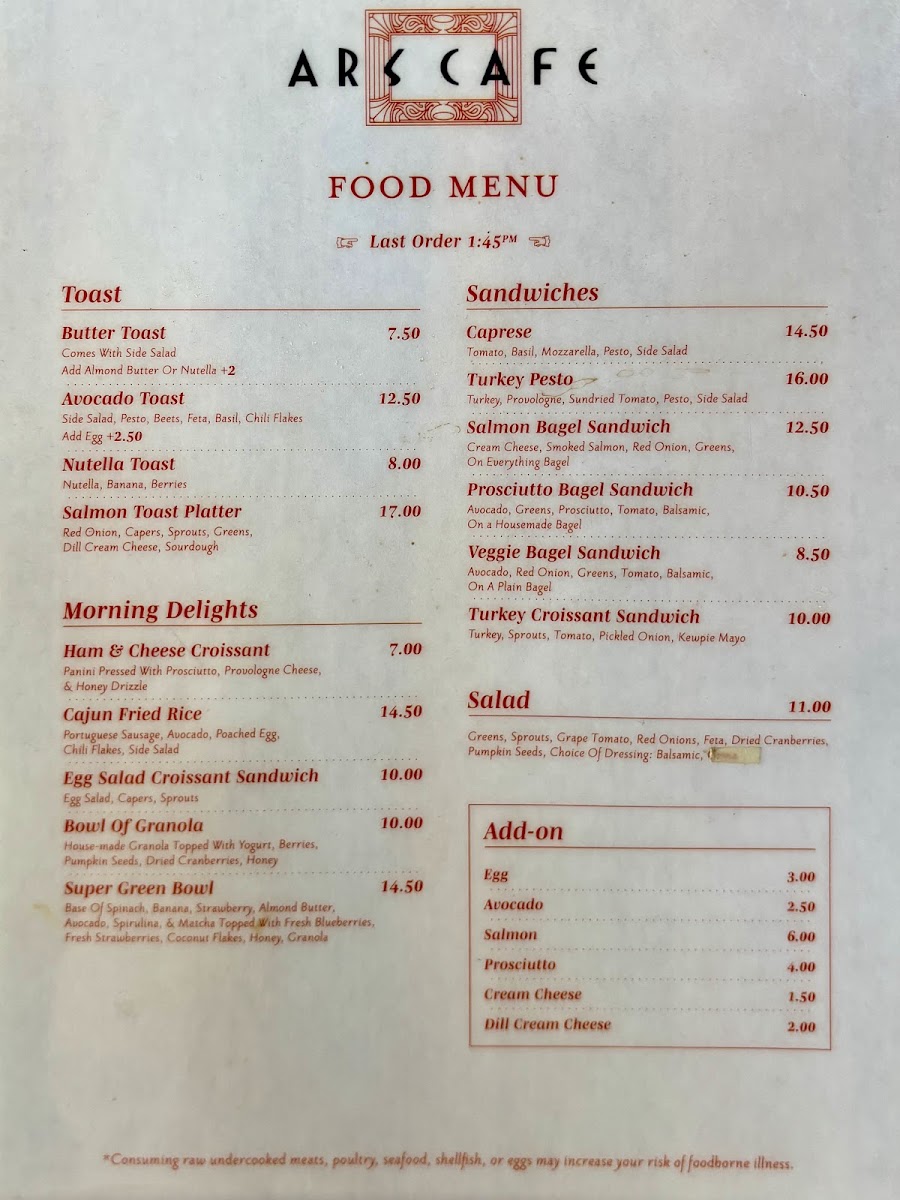 Menu Ars Cafe-1