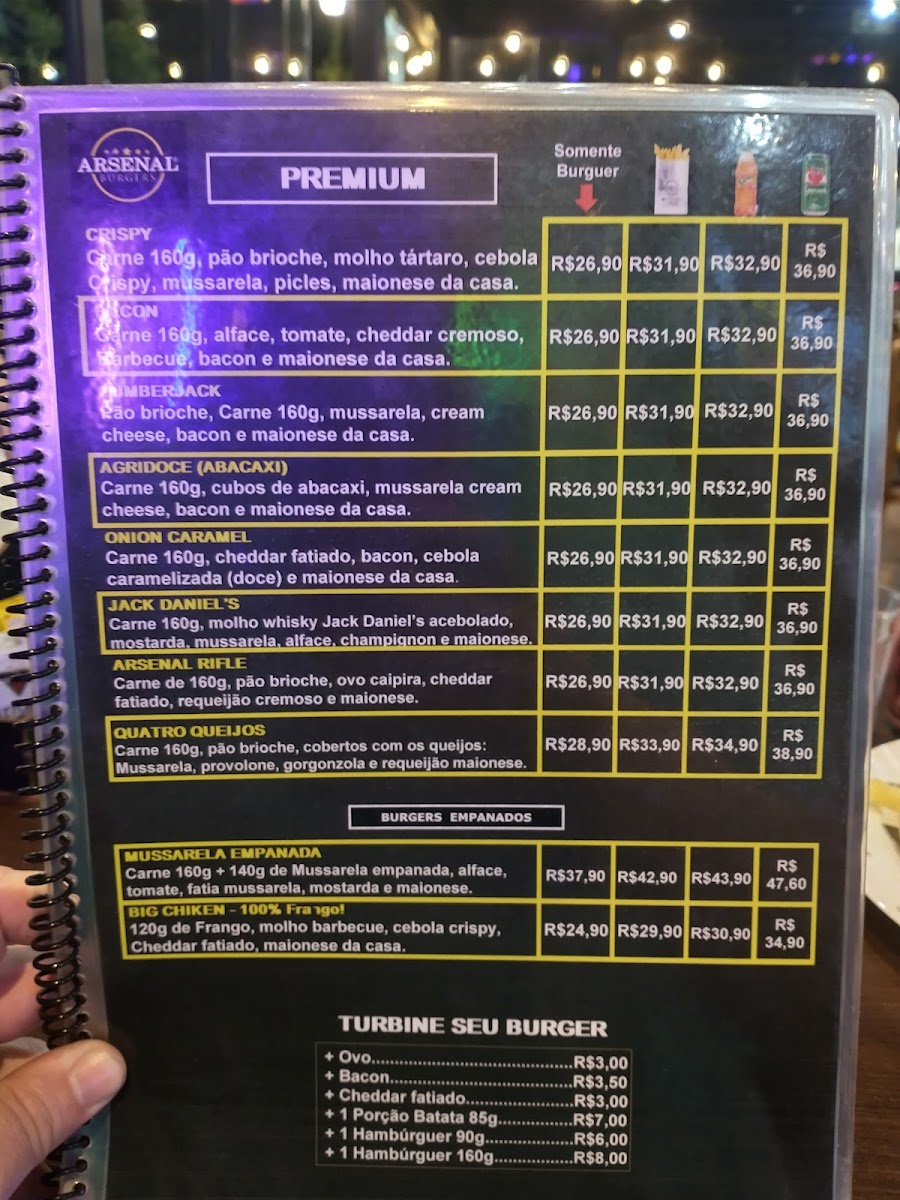 Menu Arsenal Burguer - Container-2