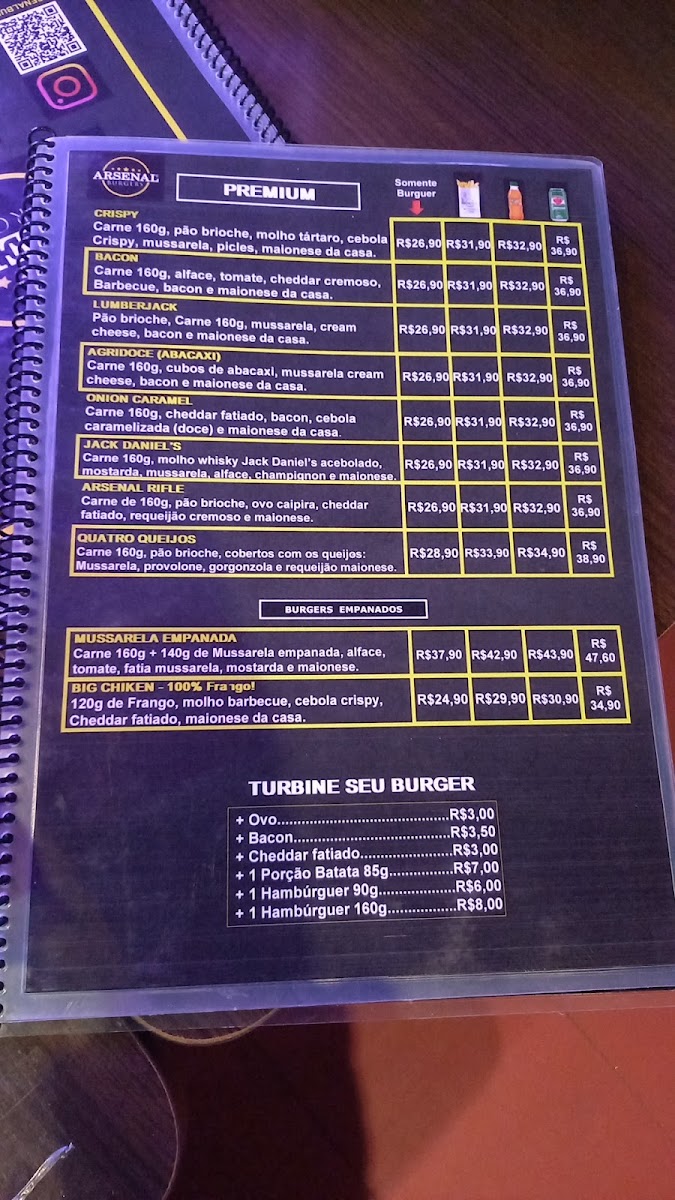Menu Arsenal Burguer - Container-3
