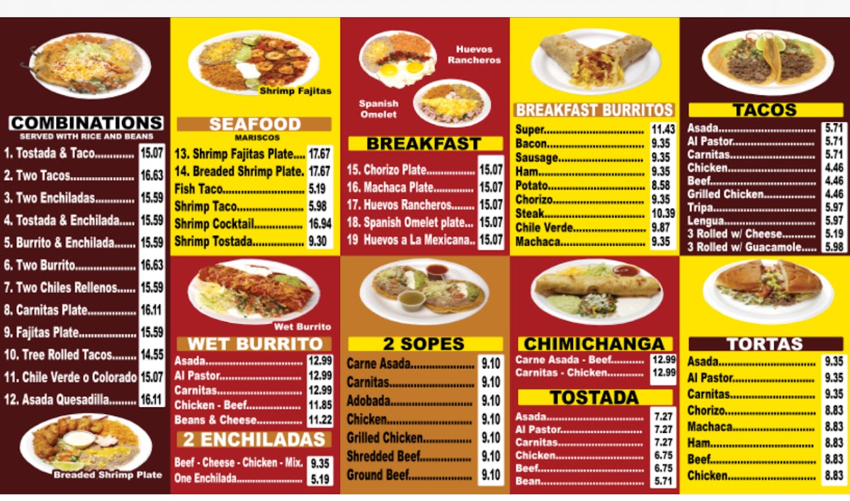 Menu Arsenio's Mexican Food-2