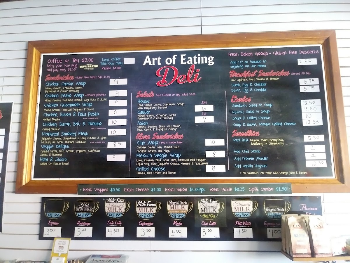 Menu Art Of Eating Deli Coffee Shop-2