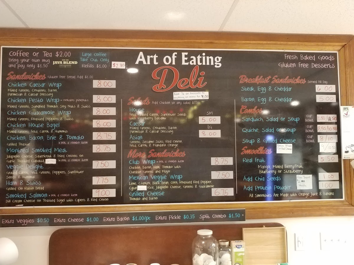 Menu Art Of Eating Deli Coffee Shop-3