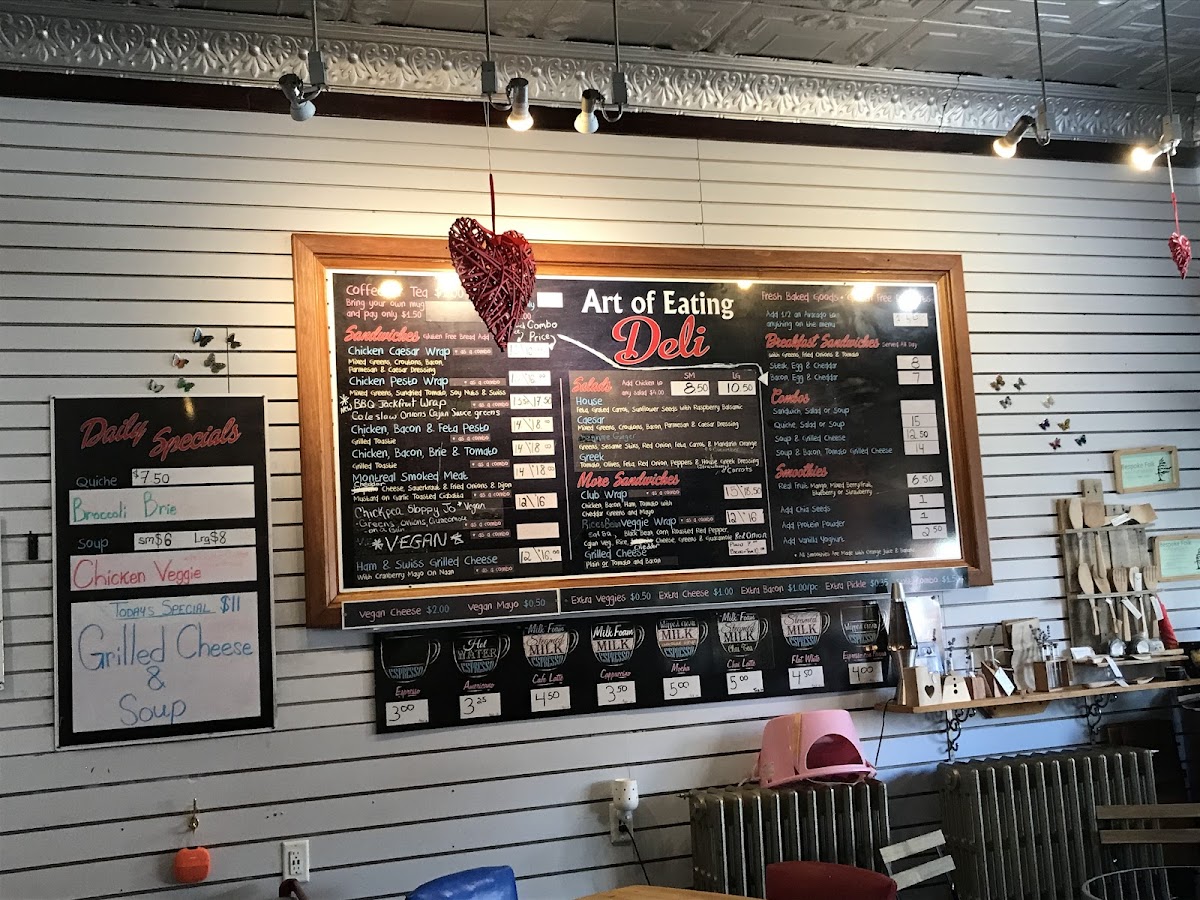 Menu Art Of Eating Deli Coffee Shop-4