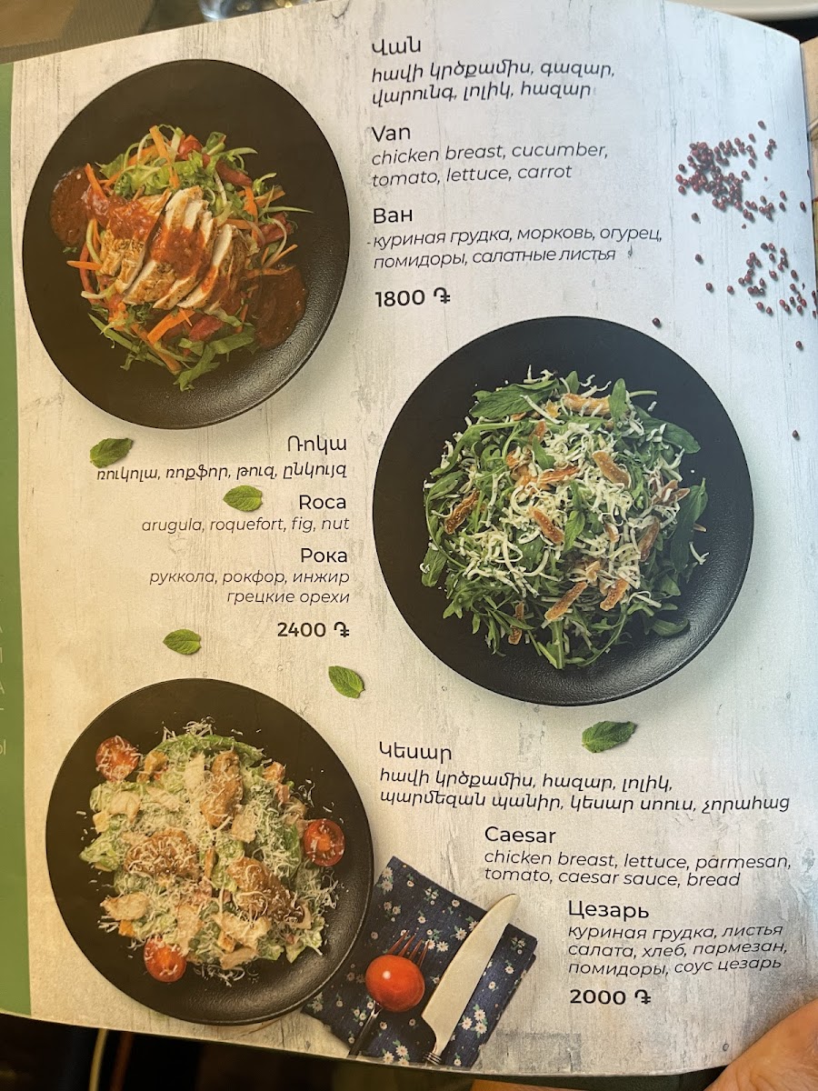Menu Artashi Mot-9