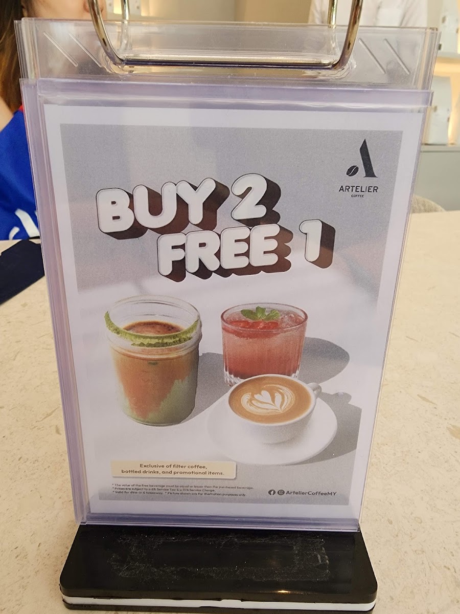 Menu Artelier Coffee - Pavilion Damansara Heights-5