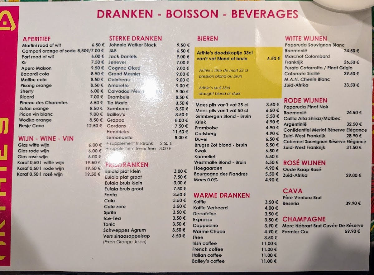 Menu Arthie's-2