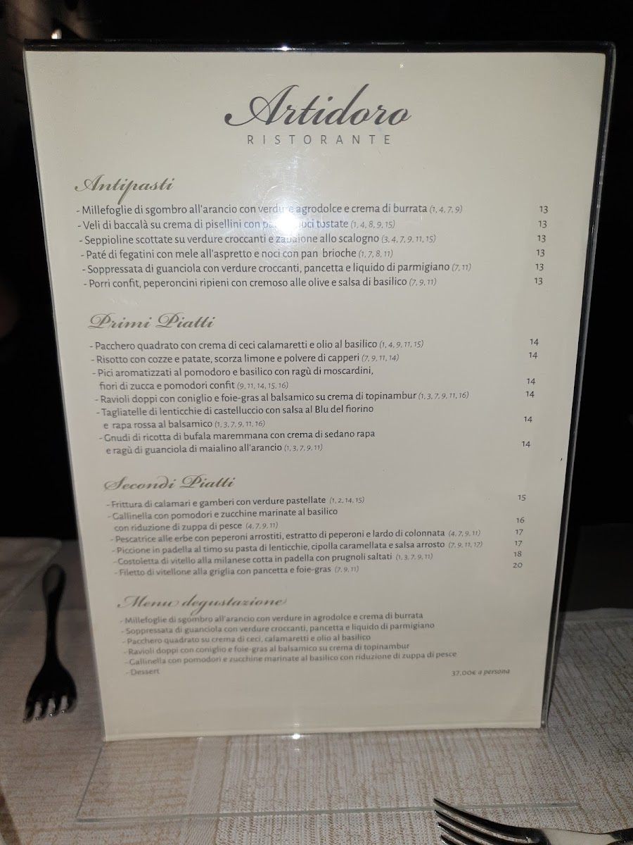 Menu Artidoro Restaurant-7