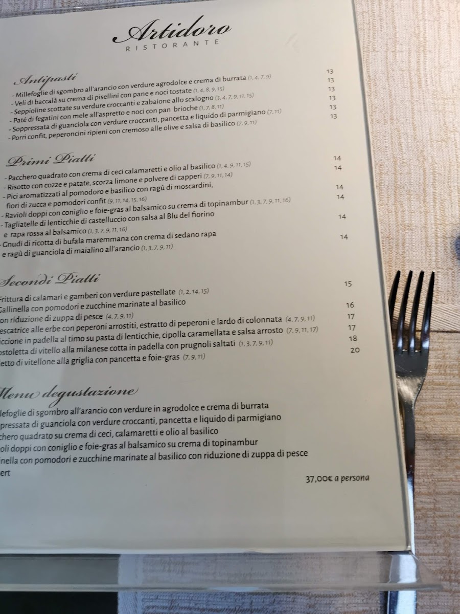 Menu Artidoro Restaurant-8