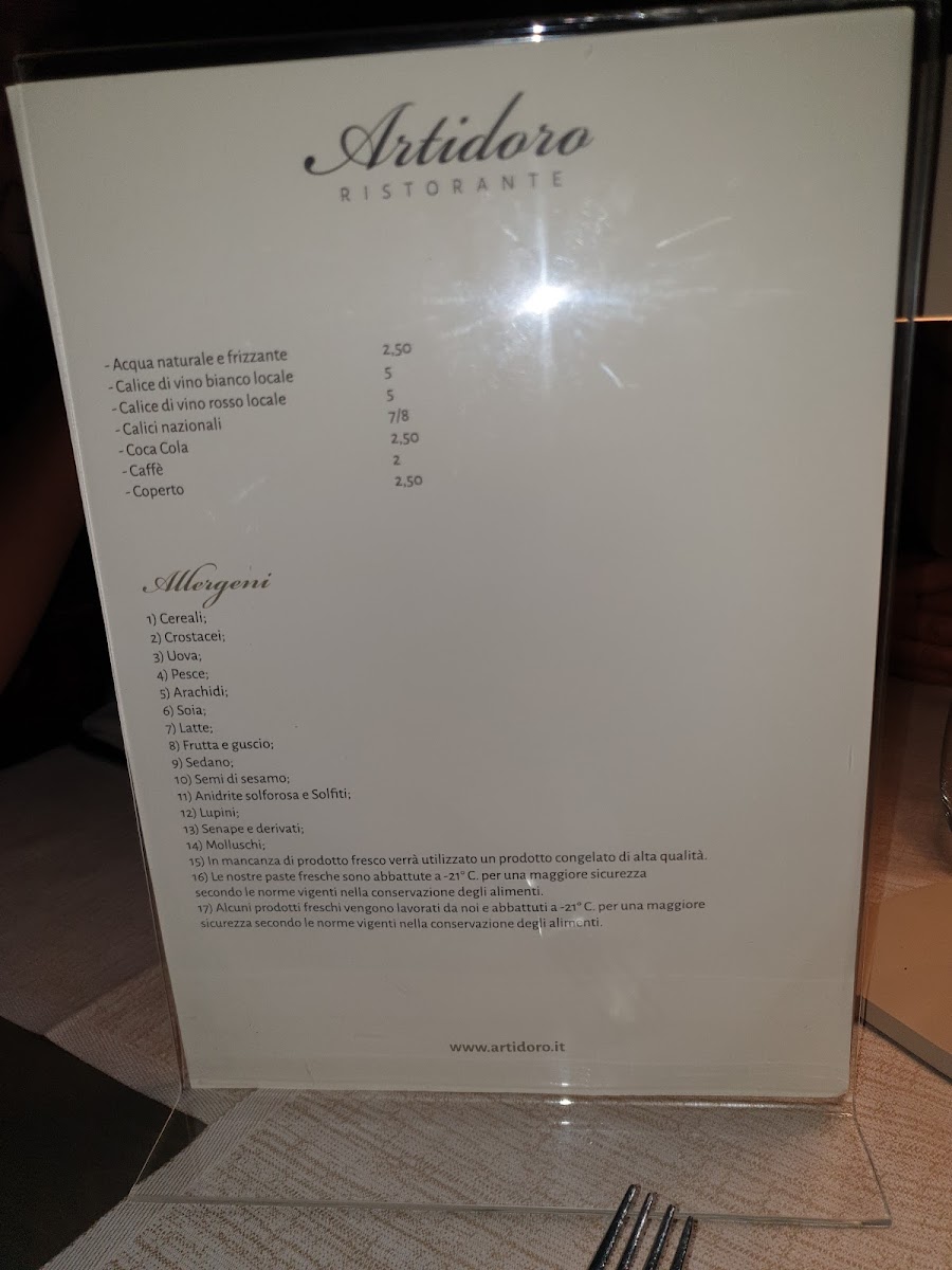 Menu Artidoro Restaurant-9