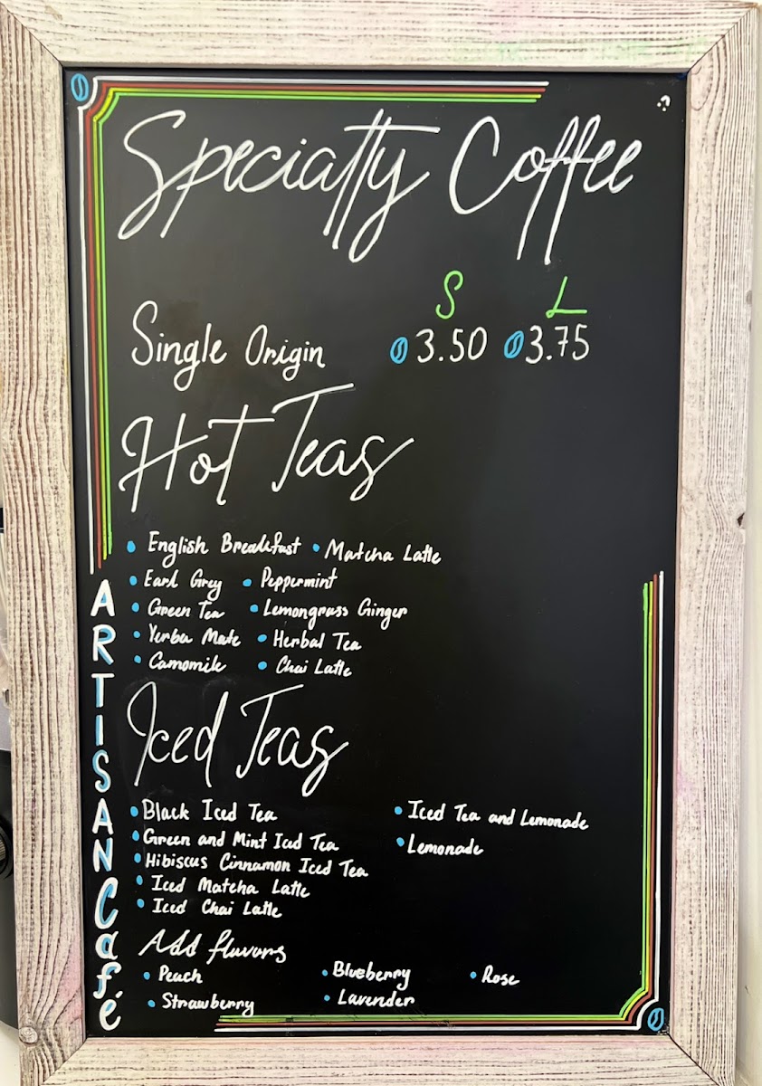Menu Artisan Cafe-4