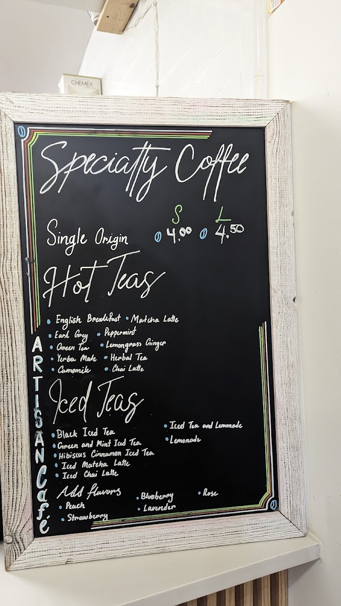 Menu Artisan Cafe-5