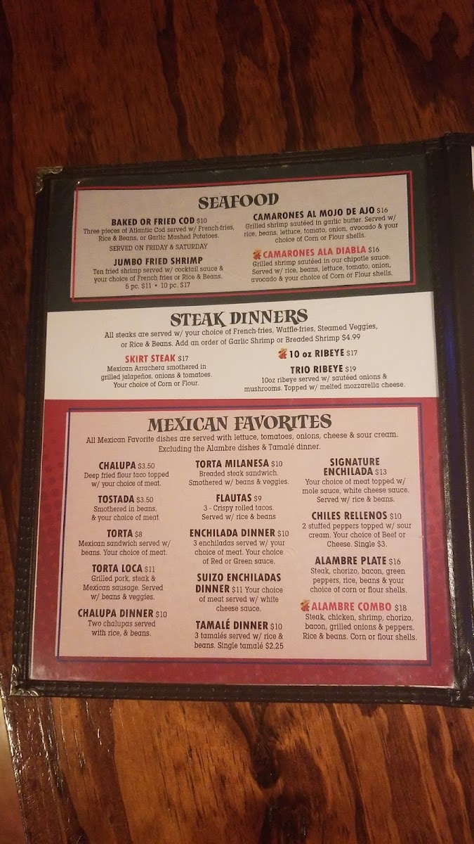 Menu Arturo's Mexican Restaurant-3