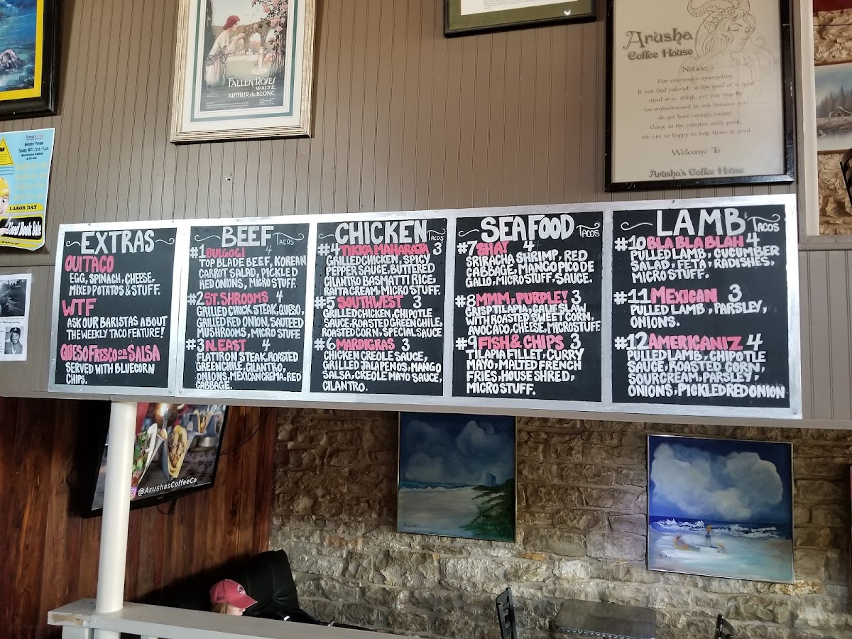 Menu Ar•u•sha Coffee & Tea-10