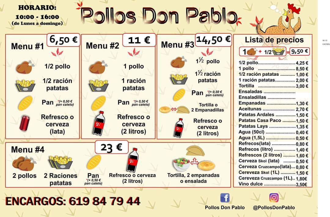 Menu Asador De Pollos Don Pablo-4