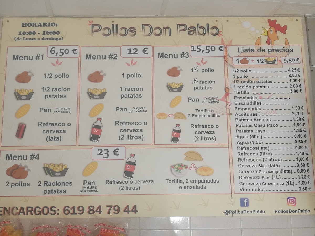 Menu Asador De Pollos Don Pablo-7