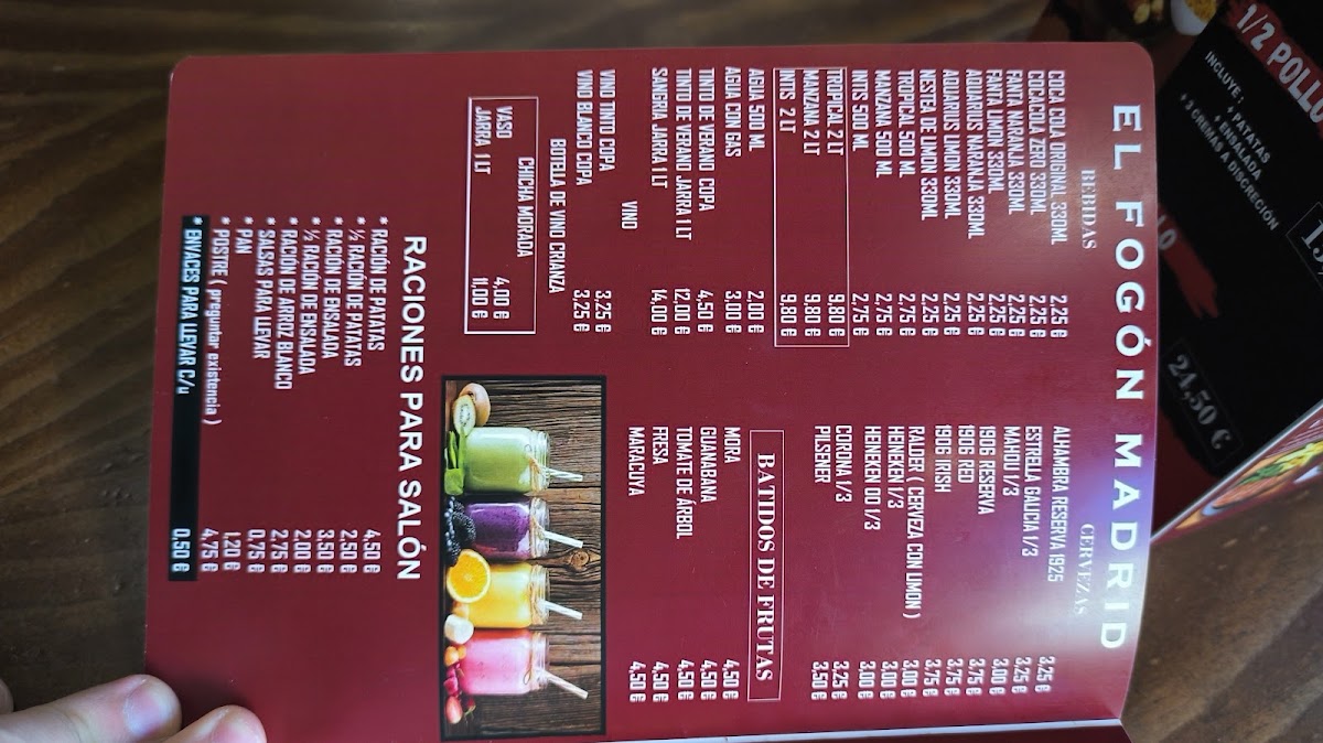 Menu Asador Y Pollos A La Brasa El Fogón Madrid - Pueblo Nuevo-10