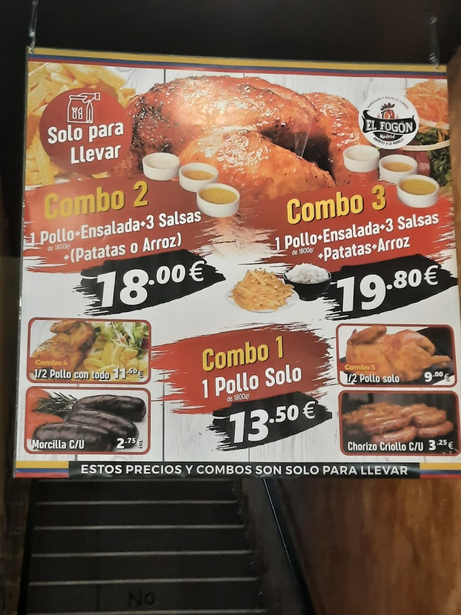 Menu Asador Y Pollos A La Brasa El Fogón Madrid - Pueblo Nuevo-3