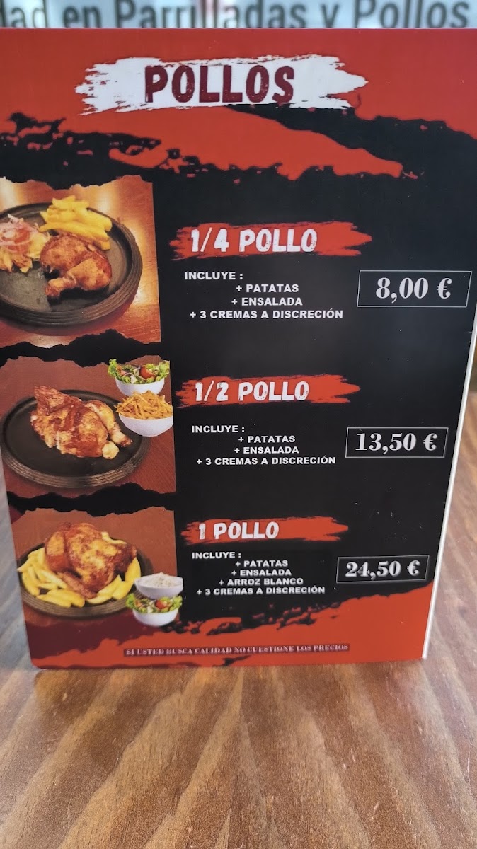 Menu Asador Y Pollos A La Brasa El Fogón Madrid - Pueblo Nuevo-8