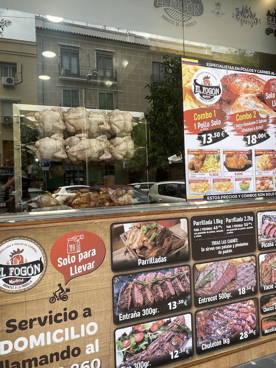 Menu Asador Y Pollos A La Brasa El Fogón Madrid - Pueblo Nuevo-9