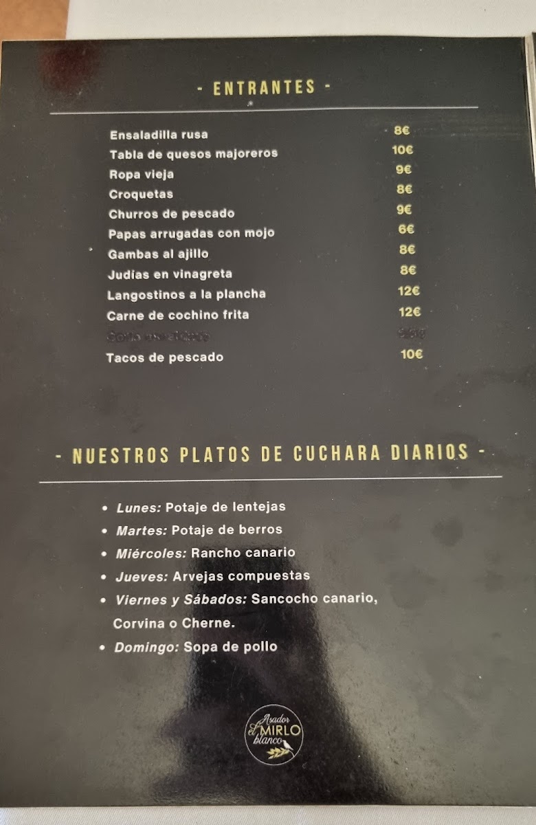 Menu Asador,grill House, El Mirlo Blanco-3
