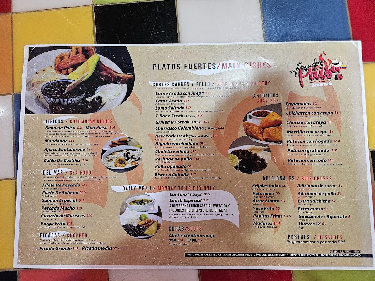 Menu Asados El Paisa Broward-3