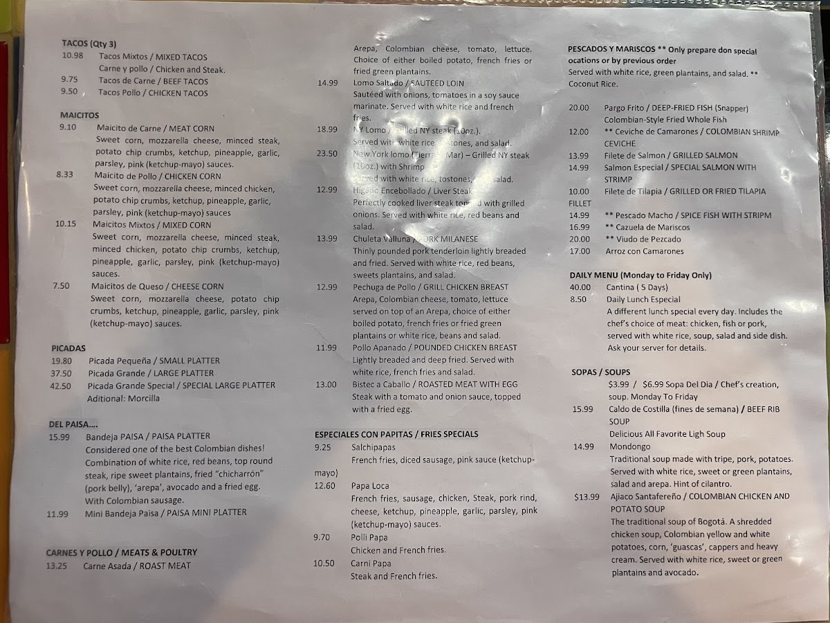Menu Asados El Paisa Broward-4