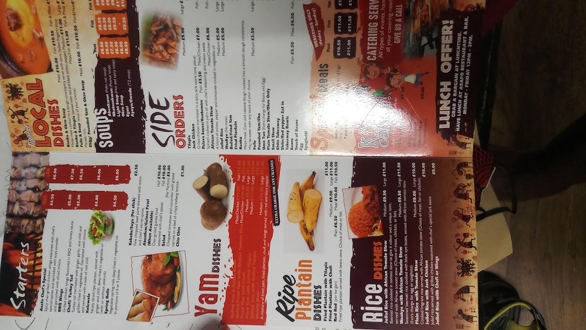 Menu Asafo Ghanaian Restaurant-4
