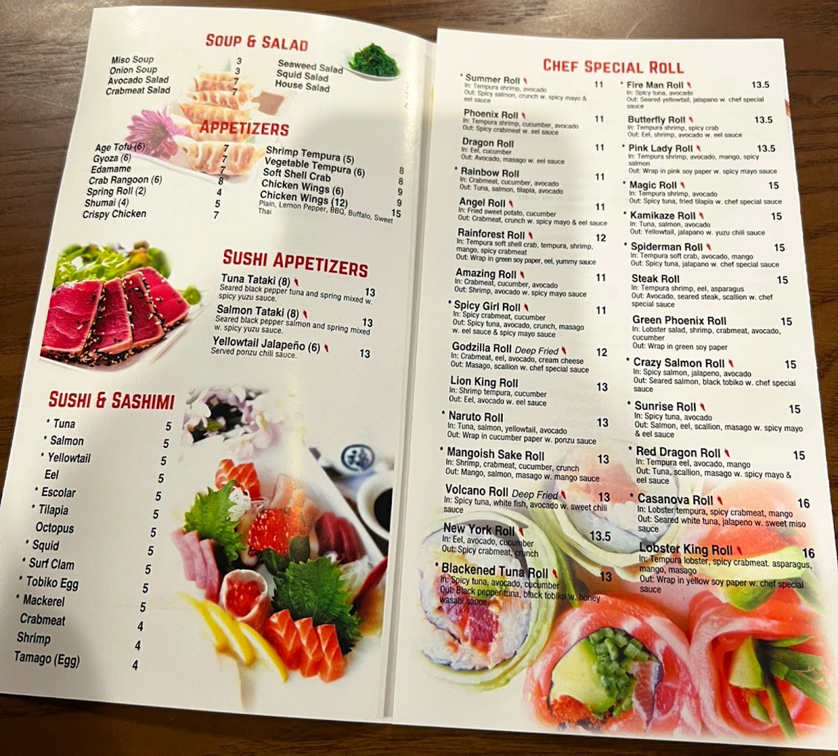 Menu Asahi Sushi-2